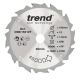 Trend Wood Cordless Circular Saw Blade - 160mm dia x 1.5 kerf x 16 bore 12T