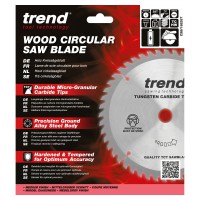 Trend Wood Cordless Circular Saw Blade - 168mm dia x 1.8 kerf x 20 bore 28T