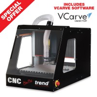 TREND CNCM/2E CNC Mini Plus Engraving Machine Extra 240v with VCARVE software