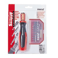 Trend Snappy Chuck Hand Driver and SB2 Screwdriver Bit Set - SNAP/DRV/SET