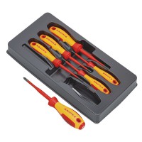 Knipex 6pc VDE Insulated Phillips / Pozidriv Screwdriver Set - 00 20 12 V03