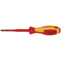 Knipex VDE Insulated Plus / Minus Pozidriv Screwdriver PZ/S2 x 100mm - 98 25 02 SLS