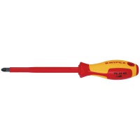 Knipex VDE Insulated Pozidriv Screwdriver PZ3 x 150 mm - 98 25 03