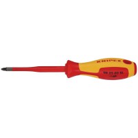 Knipex VDE Insulated Pozidriv Screwdriver PZ2 x 100mm Slim - 98 25 02 SL