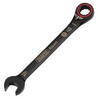 Draper Expert HI-TORQ Metric Reversible Ratchet Combination Spanner, 12mm, Black - 03902