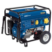 Draper Expert Petrol Generator with Wheels, 5000W - 23987