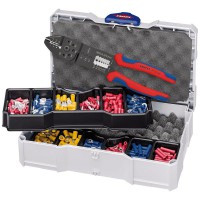 Knipex Crimper and Crimp Assortment for Cable Connectors in Mini Systainer - 97 90 26