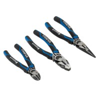 Draper Expert High Leverage Plier Set, Blue (3 Piece) - 28033