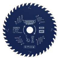 Draper Expert TCT Circular Saw Blade for Wood with PTFE Coating, 165 x 20mm, 40T - 32821