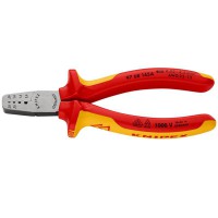 Knipex VDE Crimping Pliers for Wire Ferrules 145mm - 97 68 145 A