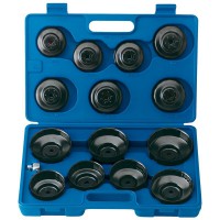 Draper Expert Oil Filter Cup Socket Set, 3/8\" Square Drive (15 Piece) - 40105