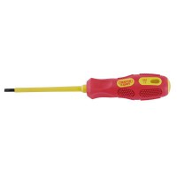 Draper Expert VDE Approved Fully Insulated Plain Slot Screwdriver, 4 x 100mm - 69213