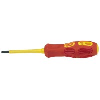Draper Expert VDE Approved Fully Insulated Cross Slot Screwdriver, No.1 x 80mm - 69225