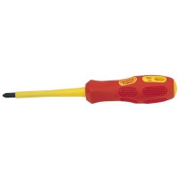 Draper Expert VDE Approved Fully Insulated Cross Slot Screwdriver, No.2 x 100mm - 69226