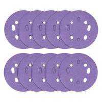 TREND AB/125/60Z - Zirconium Random Orbital Sanding Disc, 10pc, 125mm, 60 grit