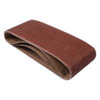 TREND AB/B100/40A - Aluminium Oxide Sanding Belt, 40 Grit, 100mm x 610mm, 3pc