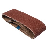 TREND AB/B75/120A - Aluminium Oxide Sanding Belt, 120 Grit, 75mm x 457mm, 3pc