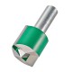 Trend C033JX1/2TC CraftPro Two Flute Straight Router Cutter 30mm Dia x 25mm Cut x 1/2 Shank