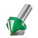 Trend C045AX1/2TC CraftPro Chamfer V Groove Router Cutter 45 Deg x 32mm Dia x 1/2 Shank