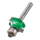 Trend C075AX1/4TC CraftPro Guided Ovolo Roundover Router Cutter 6mm Radius x 1/4 Shank