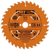 CMT ITK Plus Finishing Saw Blade - 160mm dia x 1.7 kerf x 20(+16) bore Z40 10 ATB+8 SHEAR