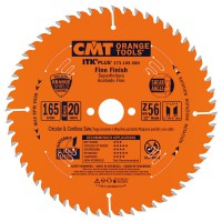 CMT ITK Plus Thin-Kerf Fine Cut-Off Saw Blade 160mm dia x 1.8 kerf x 20 (+16) bore Z56 10 ATB + 8 SHEAR