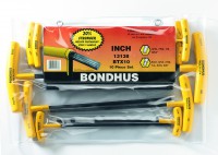 BONDHUS BTX10 T-Handle Ball End Hex Driver Set - 10 pcs - 3/32\"-3/8\", 13138