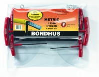 BONDHUS HTX60M T-Handle Hex Driver Set - 6 pcs - 2mm-6mm, 13348