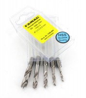 Famag 1596805 Brad point drill bit HSS-G short version Set of 5pcs  3-8 mm