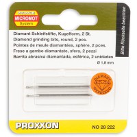 PROXXON 28222 DIAMOND POINTS 1.8MM (PK2)