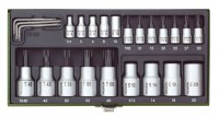 PROXXON 23102 23 PC TORX SOCKET SET FOR 1/4\" DRIVE