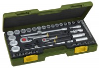 PROXXON 23286 65 PC SOCKET SET 1/4\" & 1/2\"