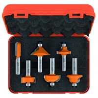 CMT 6 piece profile router bit set with case