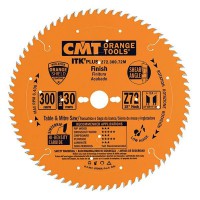 CMT ITK Plus Finishing Saw Blade - 250mm dia x 2.4 kerf x 30 bore Z50 FLAT 10 ATB+8 SHEAR