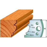 CMT SPINDLE MOULDER CUTTERS - Knives and Limiters 40mm - profile 121 - 690.121 - 691.121 Package