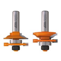 CMT Rail & stile router bit set - 44.4 dia x 1/2 shank, profile no. A