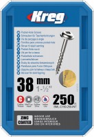 Kreg SML-C150-250-EUR Kreg Pocket Hole Screws - 38mm / 1-1/2\" x 8 Coarse, Washer-Head, qty 250