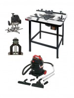 Trend T11EK Plunge Router Set PLUS Table, Dust Extractor, Depth Gauge Complete Package