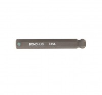 BONDHUS 1/4\" ProHold Ball End InHex - L2\" Socket Bit, 31412