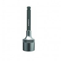 BONDHUS 19mm ProHold Ball End InHex Bit + 1/2\" Socket - L2\", 43988