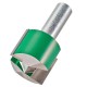 Trend C033KX1/2TC CraftPro Two Flute Straight Router Cutter 31.8mm Dia x 25mm Cut x 1/2 Shank
