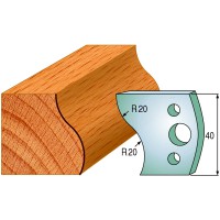 CMT SPINDLE MOULDER CUTTERS - Knives and Limiters 40mm - profile 009