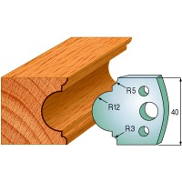 CMT SPINDLE MOULDER CUTTERS - Knives and Limiters 40mm - profile 018