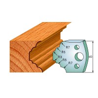 CMT SPINDLE MOULDER CUTTERS - Knives and Limiters 40mm - profile 021