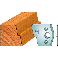 CMT SPINDLE MOULDER CUTTERS - Knives and Limiters 40mm - profile 027