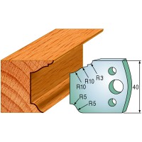 CMT SPINDLE MOULDER CUTTERS - Knives and Limiters 40mm - profile 079