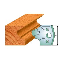 CMT SPINDLE MOULDER CUTTERS - Knives and Limiters 40mm - profile 089