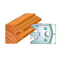 CMT SPINDLE MOULDER CUTTERS - Knives and Limiters 40mm - profile 098