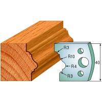 CMT SPINDLE MOULDER CUTTERS - Knives and Limiters 40mm - profile 102