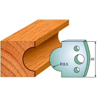 CMT SPINDLE MOULDER CUTTERS - Knives and Limiters 40mm - profile 118